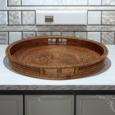 2020-09-1744 -  RATTAN ROUND DRINKS TRAY DIRECT FROM FACTORY EXPORTER IN ASIA TO IMPORTERS