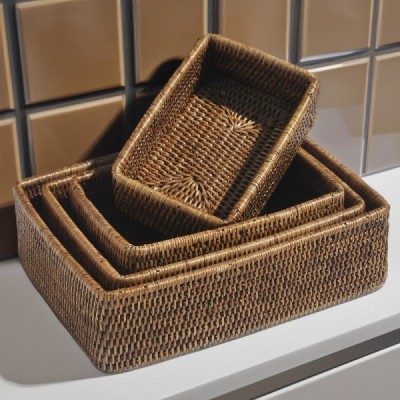 2023-01-2004 -  RATTAN 4 STACKING TRAYS DIRECT FROM FACTORY EXPORTER IN ASIA TO IMPORTERS