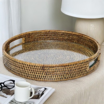 2024-06-3426 - TABLE SERVING TRAY WITH GLASS TRAY DIRECT FROM FACTORY EXPORTER IN ASIA TO IMPORTERS 2024-06-3426 - TABLE SERVING TRAY WITH GLASS TRAY DIRECT FROM FACTORY EXPORTER IN ASIA TO IMPORTERS