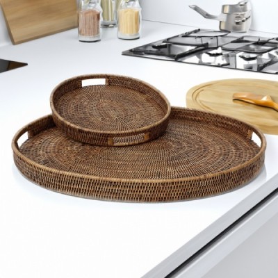 2023-01-2031 -  RATTAN SET OF OVAL DRINKS TRAY DIRECT FROM FACTORY EXPORTER IN ASIA TO IMPORTERS