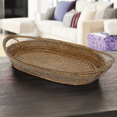 2023-01-2082 -  RATTAN ROYAL OVAL BOAT TRAY DIRECT FROM FACTORY EXPORTER IN ASIA TO IMPORTERS