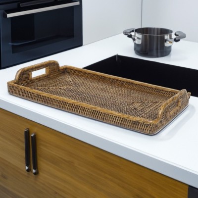 2023-01-2085 -  RATTAN MORNING TRAY  DIRECT FROM FACTORY EXPORTER IN ASIA TO IMPORTERS