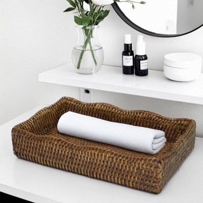BATH-4 - RATTAN SCALLOPED SHAMPOO TRAY DIRECT FROM FACTORY EXPORTER IN ASIA TO IMPORTERS BATH-4 - RATTAN SCALLOPED SHAMPOO TRAY DIRECT FROM FACTORY EXPORTER IN ASIA TO IMPORTERS