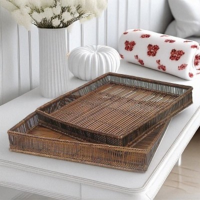 KI-37 - RATTAN RAIN RECTANGULAR TRAY DIRECT FROM FACTORY EXPORTER IN ASIA TO IMPORTERS KI-37 - RATTAN RAIN RECTANGULAR TRAY DIRECT FROM FACTORY EXPORTER IN ASIA TO IMPORTERS