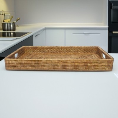 2023-01-2157 -  RATTAN RECTANGULAR TRAYS WITH INSERT HANDLES DIRECT FROM FACTORY EXPORTER IN ASIA TO IMPORTERS