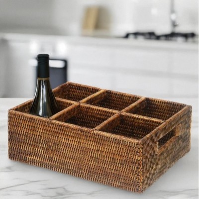 WIN-BOT-1 - RATTAN 6 BOTTLE HOLDER DIRECT FROM FACTORY EXPORTER IN ASIA TO IMPORTERS WIN-BOT-1 - RATTAN 6 BOTTLE HOLDER DIRECT FROM FACTORY EXPORTER IN ASIA TO IMPORTERS