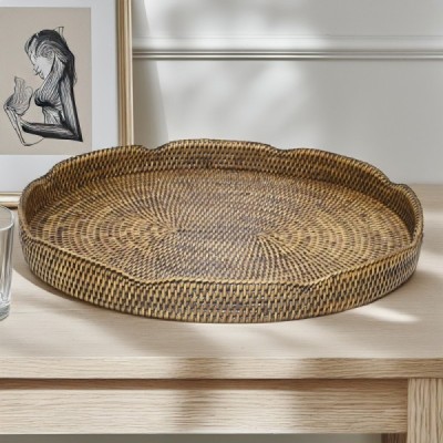 TR-123 -  RATTAN PYREX SALAD BOWL HOLDER (OVAL)