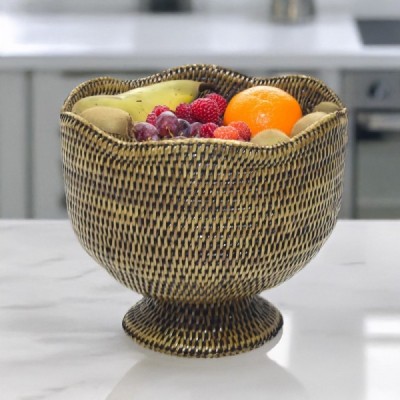 2023-07-2763 - RATTAN TALL SCALLOPED FRUIT BOWL DIRECT FROM FACTORY EXPORTER IN ASIA TO IMPORTERS 2023-07-2763 - RATTAN TALL SCALLOPED FRUIT BOWL DIRECT FROM FACTORY EXPORTER IN ASIA TO IMPORTERS