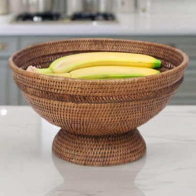 BO-64 - RATTAN OFFERING BOWL WITH RIM DIRECT FROM FACTORY EXPORTER IN ASIA TO IMPORTERS BO-64 - RATTAN OFFERING BOWL WITH RIM DIRECT FROM FACTORY EXPORTER IN ASIA TO IMPORTERS