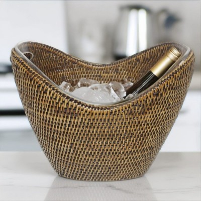 2023-06-2230 -  RATTAN OVAL CHAMPAGNE  BASKET ( LARGE ) DIRECT FROM FACTORY EXPORTER IN ASIA TO IMPORTERS