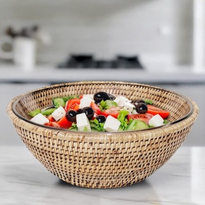 2018-010-807 - RATTAN HONEY SALAD BOWL DIRECT FROM FACTORY EXPORTER IN ASIA TO IMPORTERS 2018-010-807 - RATTAN HONEY SALAD BOWL DIRECT FROM FACTORY EXPORTER IN ASIA TO IMPORTERS