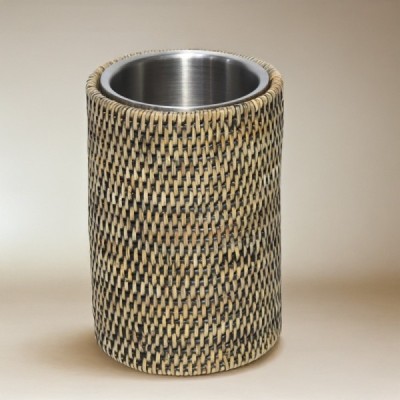 2024-10-3582 -  BROWN WASHED EMBROIDERY WINE COOLER DIRECT FROM FACTORY EXPORTER IN ASIA TO IMPORTERS