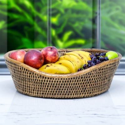 2023-11-2926 -  RATTAN NEW MEDIUM FRUIT BASKET DIRECT FROM FACTORY EXPORTER IN ASIA TO IMPORTERS