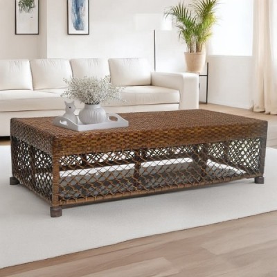 TAB-40 - RATTAN COLONIAL COFFEE TABLE DIRECT FROM FACTORY EXPORTER IN ASIA TO IMPORTERS TAB-40 - RATTAN COLONIAL COFFEE TABLE DIRECT FROM FACTORY EXPORTER IN ASIA TO IMPORTERS