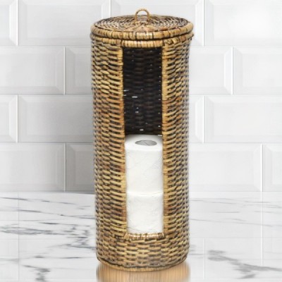 2024-06-3495 -  BROWN SKIN WEAVE TOILET ROLL TOWER DIRECT FROM FACTORY EXPORTER IN ASIA TO IMPORTERS