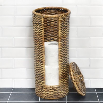 2024-06-3496 -  BROWN SKIN WEAVE TOILET ROLL TOWER DIRECT FROM FACTORY EXPORTER IN ASIA TO IMPORTERS