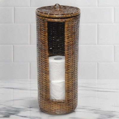 2024-06-3503 -  BROWN SKIN WEAVE TOILET ROLL TOWER DIRECT FROM FACTORY EXPORTER IN ASIA TO IMPORTERS