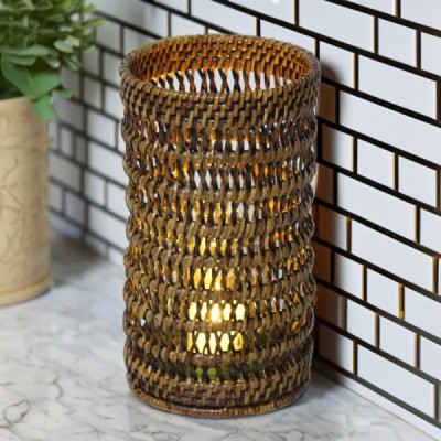 2023-09-2849 -  CANDLE HOLDER IN CASTLE WEAVE DIRECT FROM FACTORY EXPORTER IN ASIA TO IMPORTERS