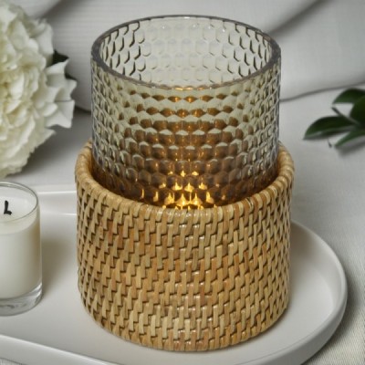 2024-04-3212 -  MEDIUM LOW EMROIDERY CANDLE HOLDER DIRECT FROM FACTORY EXPORTER IN ASIA TO IMPORTERS