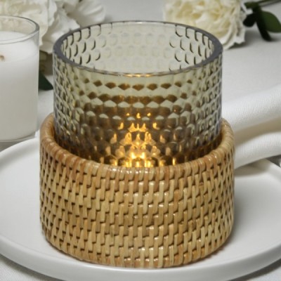 2024-04-3213 -  LARGE LOW EMROIDERY CANDLE HOLDER DIRECT FROM FACTORY EXPORTER IN ASIA TO IMPORTERS