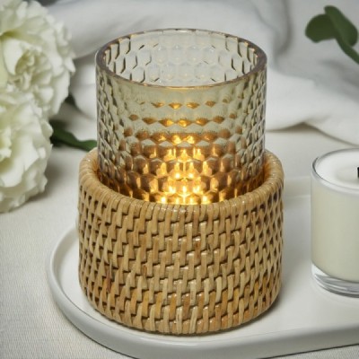 2024-04-3214 -  SMALL LOW EMROIDERY CANDLE HOLDER DIRECT FROM FACTORY EXPORTER IN ASIA TO IMPORTERS