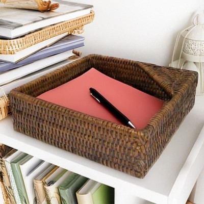 OF-22 - RATTAN SQUARE MEMO PAD HOLDER DIRECT FROM FACTORY EXPORTER IN ASIA TO IMPORTERS OF-22 - RATTAN SQUARE MEMO PAD HOLDER DIRECT FROM FACTORY EXPORTER IN ASIA TO IMPORTERS