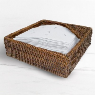 OF-22 -  RATTAN SQUARE MEMO PAD HOLDER DIRECT FROM FACTORY EXPORTER IN ASIA TO IMPORTERS