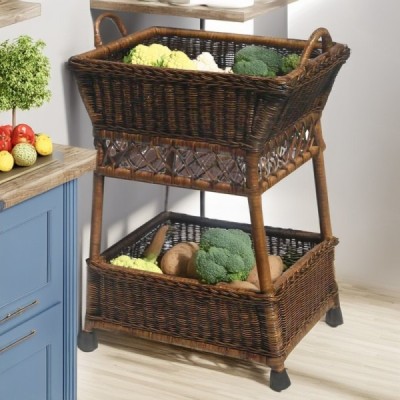 2020-09-1861 -  RATTAN VEGETABLE CART DIRECT FROM FACTORY EXPORTER IN ASIA TO IMPORTERS