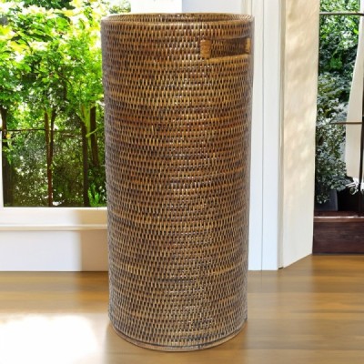 2023-01-2145 -  RATTAN ROUND UMBRELLA HOLDER DIRECT FROM FACTORY EXPORTER IN ASIA TO IMPORTERS