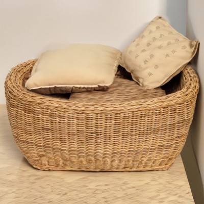 DOUBLE-003 - DOUBLE WALL RATTAN CORE FAMILY BASKET MEDIUM DIRECT FROM FACTORY EXPORTER IN ASIA TO IMPORTERS DOUBLE-003 - DOUBLE WALL RATTAN CORE FAMILY BASKET MEDIUM DIRECT FROM FACTORY EXPORTER IN ASIA TO IMPORTERS