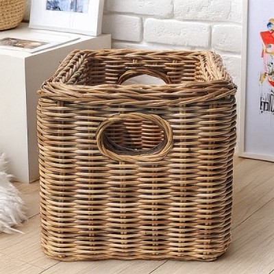 DOUBLE-009 - DOUBLE WALL RATTAN CORE TALL STORAGE BASKET DIRECT FROM FACTORY EXPORTER IN ASIA TO IMPORTERS DOUBLE-009 - DOUBLE WALL RATTAN CORE TALL STORAGE BASKET DIRECT FROM FACTORY EXPORTER IN ASIA TO IMPORTERS