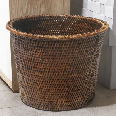 WA-15 -  RATTAN OVAL TALL BIN DIRECT FROM FACTORY EXPORTER IN ASIA TO IMPORTERS