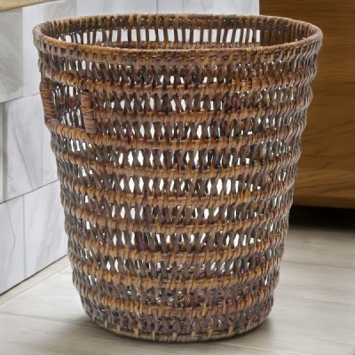 WA-44 -  RATTAN CASTLE WASTE PAPER BASKET DIRECT FROM FACTORY EXPORTER IN ASIA TO IMPORTERS