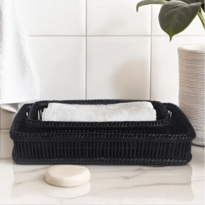 2019-001-968 -  BAMBOO & RATTAN SET OF 2 PURFUME TRAYS DIRECT FROM FACTORY EXPORTER IN ASIA TO IMPORTERS