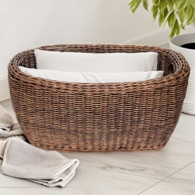 2018-001-493 -  TWO TIME WICKER WOVEN FAMILY BASKET DIRECT FROM FACTORY EXPORTER IN ASIA TO IMPORTERS