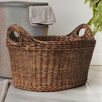 2018-001-521 -  TWO TIME WICKER WOVEN HONEY FAMILY BASKET DIRECT FROM FACTORY EXPORTER IN ASIA TO IMPORTERS