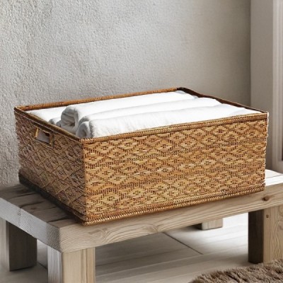 2013-012-0270 - HONEY RATTAN MANDALAY STORAGE BASKET DIRECT FROM FACTORY EXPORTER IN ASIA TO IMPORTERS 2013-012-0270 - HONEY RATTAN MANDALAY STORAGE BASKET DIRECT FROM FACTORY EXPORTER IN ASIA TO IMPORTERS