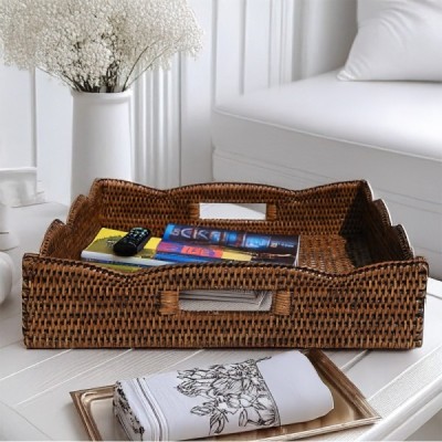 2020-09-1746 - RATTAN SCALLOPED RECTANGULAR DRINKS TRAY DIRECT FROM FACTORY EXPORTER IN ASIA TO IMPORTERS 2020-09-1746 - RATTAN SCALLOPED RECTANGULAR DRINKS TRAY DIRECT FROM FACTORY EXPORTER IN ASIA TO IMPORTERS