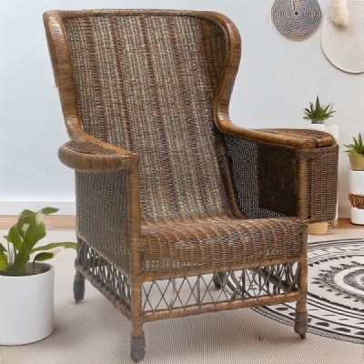 FU-CL-41 -  RATTAN WING CHAIR DIRECT FROM FACTORY EXPORTER IN ASIA TO IMPORTERS