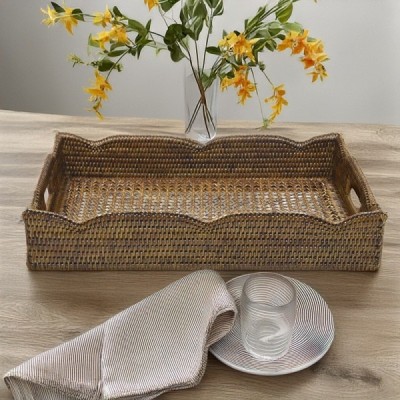 2023-06-2332 -  RATTAN SCALLOPED TALL RECTANGULAR TRAY DIRECT FROM FACTORY EXPORTER IN ASIA TO IMPORTERS